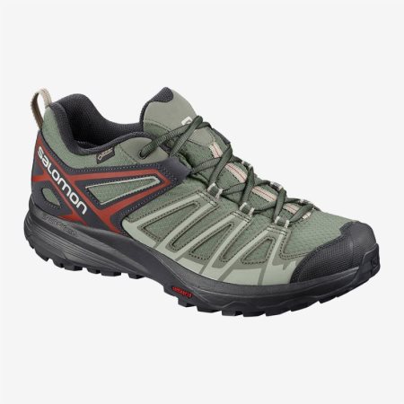 Salomon X CREST GTX Turistické Topánky Panske - Zelene (SK 8-KLZ)
